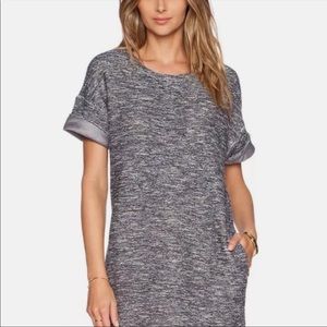 Vince Boucle Rolled Sleeve Dress
